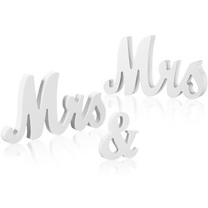 Mrs & Mrs Table Decor